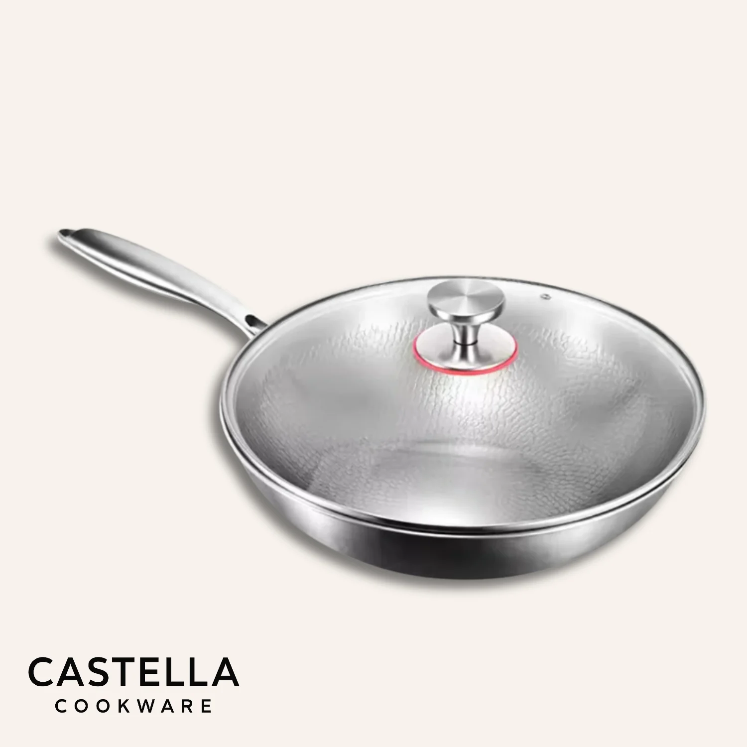 Titanium Wok Pan Flat Bottomed + FREE LID - Image 7